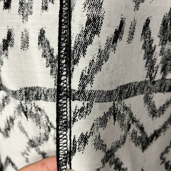 Cotton On Black White Oversized Kimono Top Small Beach Pool coverup - Picture 11 of 13